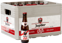 Jupiler 0.0% krat met 24 flesjes van 25cl